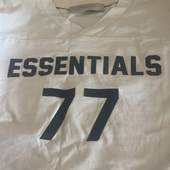 NWT Fear of God Essentials Football Tee 'Wheat' - Picture 5 of 7